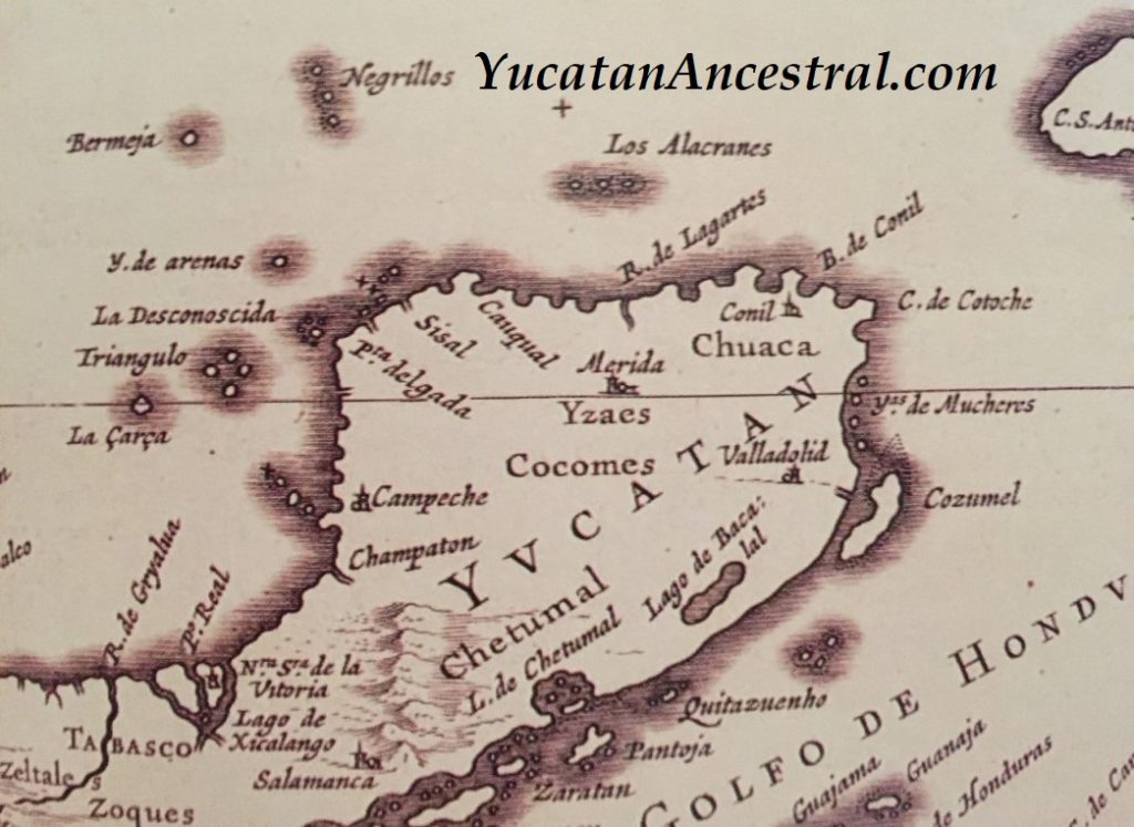 Mapas de Yucatán siglo XVII