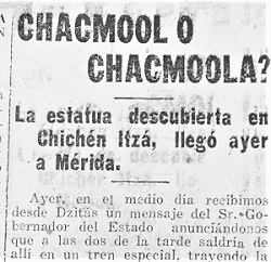 Chac-mool o Chac-moola 1923