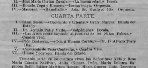 Teatro Peón Contreras Velada Inaugural 1908