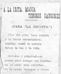 De Juan de Dios Peza a María Tenorio