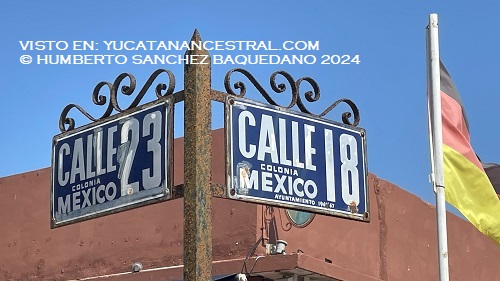 Antiguas placas nomenclatura Colonia México