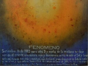 Extraña coloración celeste en 1884