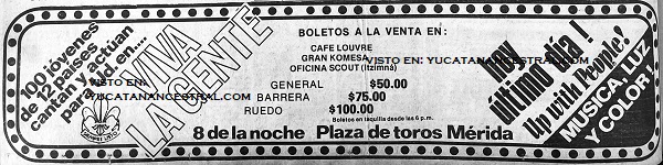 Viva la Gente en Mérida 1979