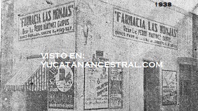 Farmacia Las Monjas Mérida 1938