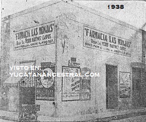 Farmacia Las Monjas Mérida 1938