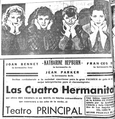 Actriz Katharine Hepburn en Yucatán 1934