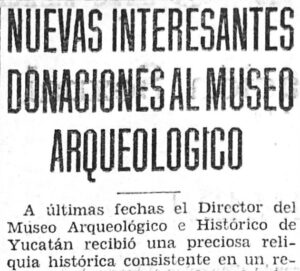 Donaciones Museo Arqueológico 1932