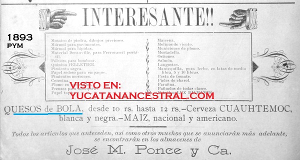 Un poco de historia del queso de bola en Yucatán