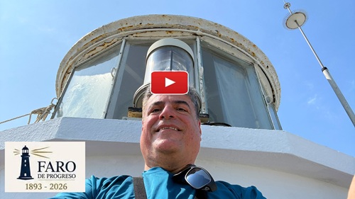 FARO DE PROGRESO recorrido por el interior y vistas desde arriba - 133 aniversario