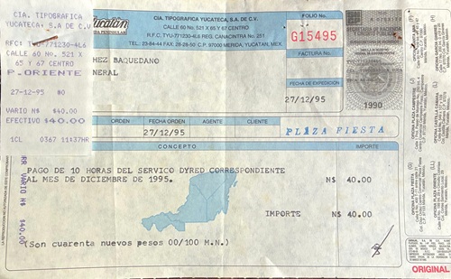 DYRED Internet en Mérida 1995
