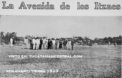 Inauguración de la Avenida Itzáes 1923
