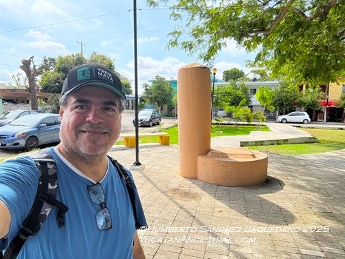 El pozo ubicado en el parque de atrás de la Casa Principal de la Hacienda Tanlum Mérida