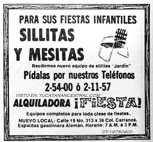 Locutor Humberto Sánchez Rodríguez
ALQUILADORA-FIESTA