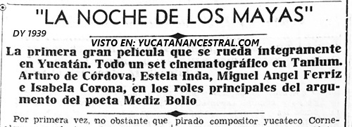 Hacienda Tanlum Mérida
película "La Noche de los Mayas"
