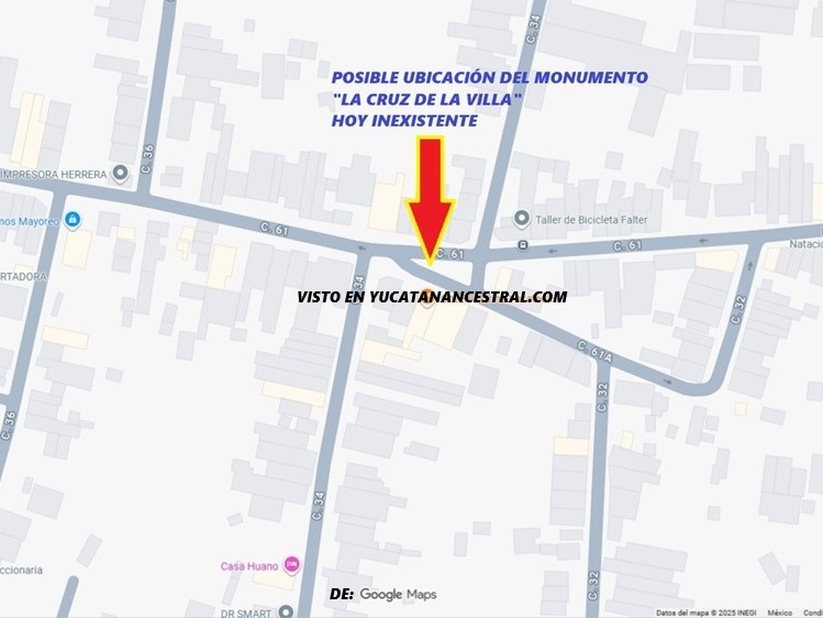Monumento Cruz de la Villa posible ubicación