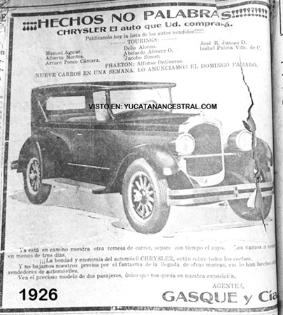Compradores autos Chrysler 1926